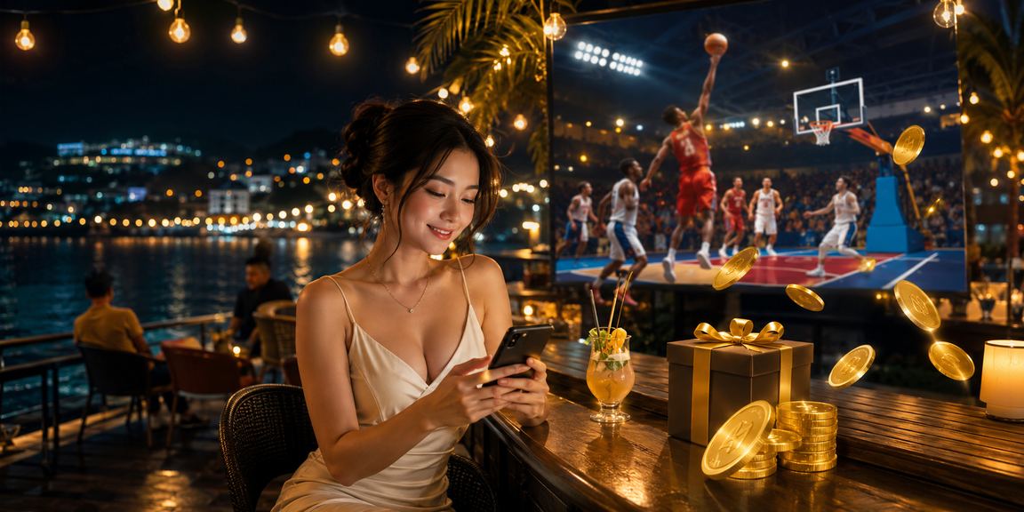 Người dùng Đà Lạt thư giãn và theo dõi kết quả cược thể thao tại bãi biển