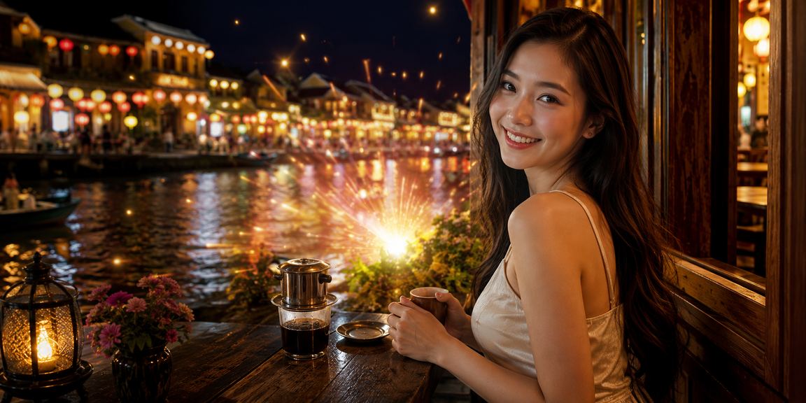 Người dùng Hội An thư giãn và trải nghiệm giải trí trực tuyến ss6 bên tách cà phê