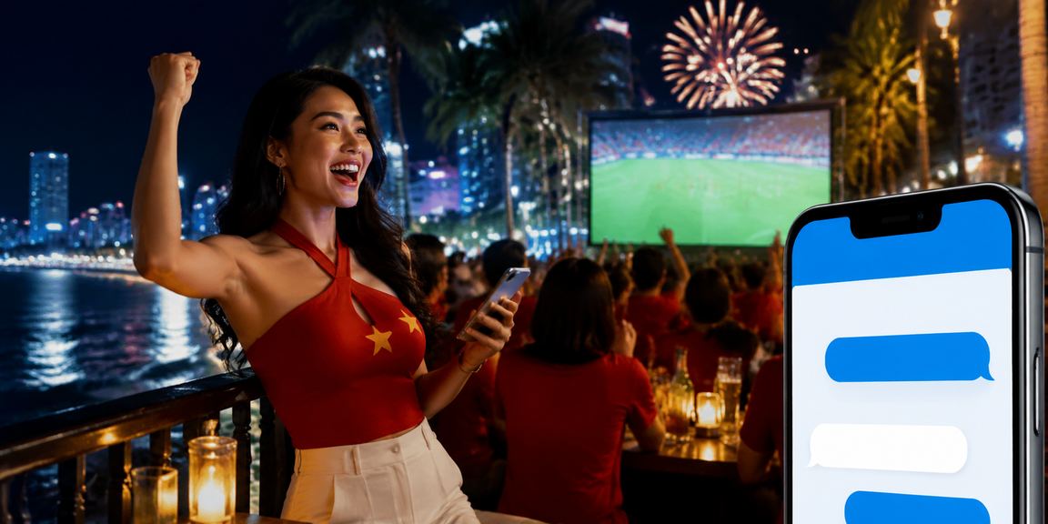 Người dùng tại bãi biển Nha Trang trải nghiệm casino trực tuyến ss6 trên điện thoại